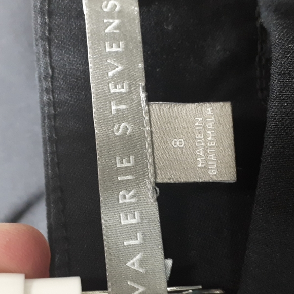 Valerie Steven's Black Stretchy Pants Skinny 4 Pockets Size 8 - Picture 3 of 16